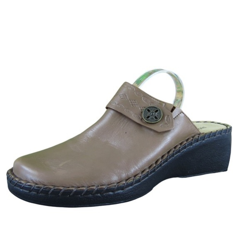 Duck‎ Head Women  Mule Brown Leather Sz 8 Medium Gently Used 2025